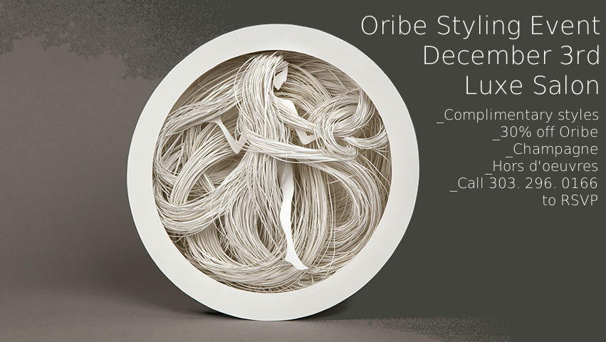 Our annual Oribe Event is on December 3rd!